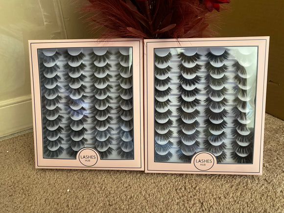 40 pairs lashes assorted sample lot